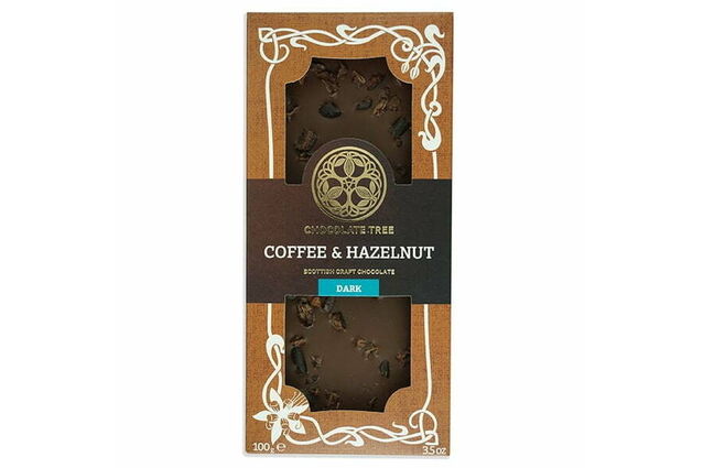 Chocolate Tree Coffee & Hazelnut Dark Chocolate Bar (100g)