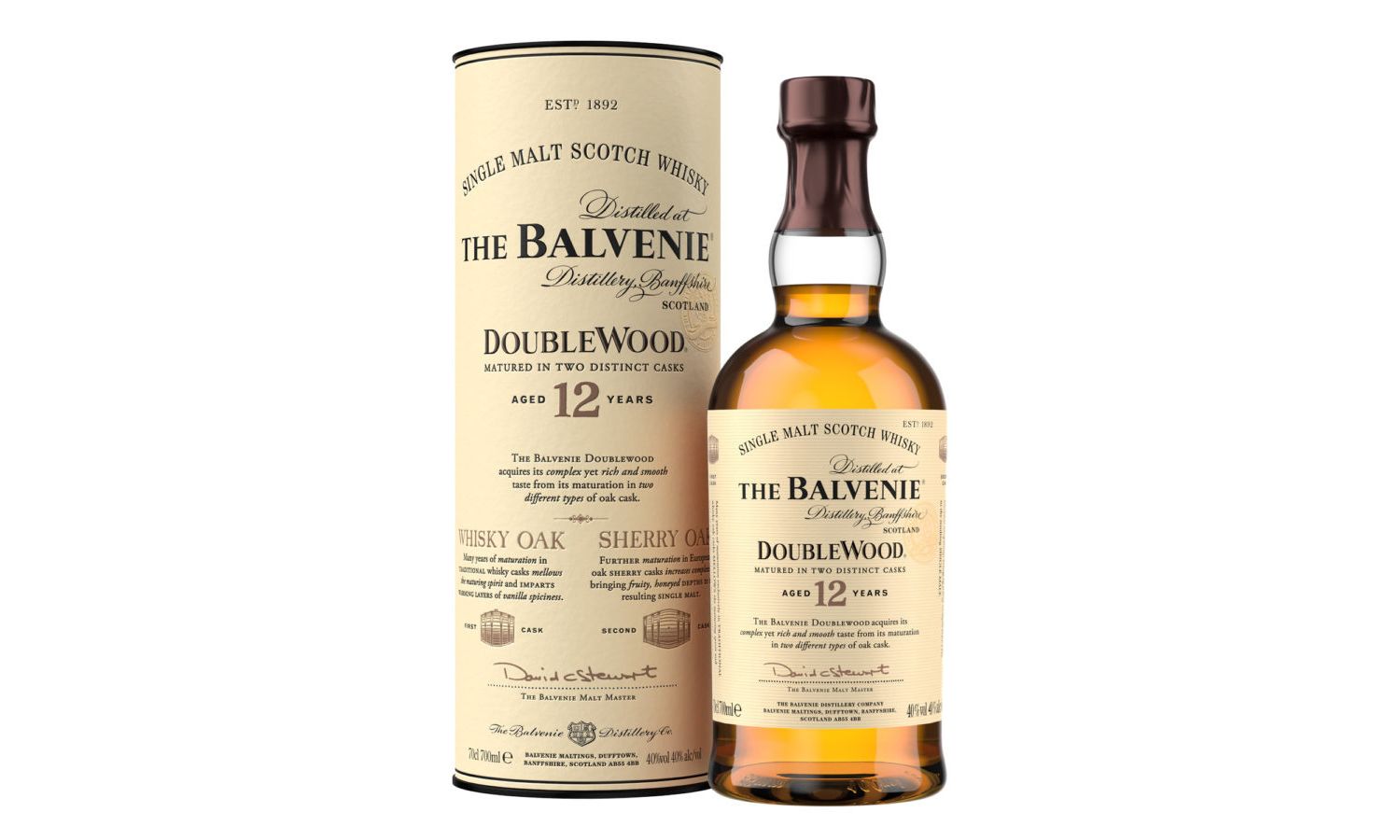 THE BALVENIE DOUBLEWOOD 12年 700ml The Balvenie 12 Year Old Doublewood Whisky (20cl) only £26.00