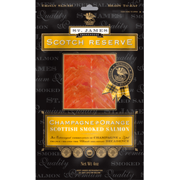 St James Smokehouse Scotch Reserve Champagne &amp; Orange Smoked Salmon (100g)