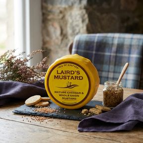 Isle of Kintyre Laird's Mustard Mature Cheddar Cheese &amp; Wholegrain Mustard (200g)