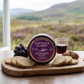 Isle of Kintyre - Captain's Claret Mature Cheddar Cheese (200g)