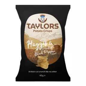 Taylor's Haggis & Cracked Black Pepper Crisps (40g)