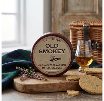 Isle of Kintyre Old Smokey Oak Smoked Mature Cheddar Cheese (200g)