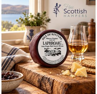 Inverloch Cheese - Mature Cheddar with Laphroaig 10yo Malt Whisky (200g)