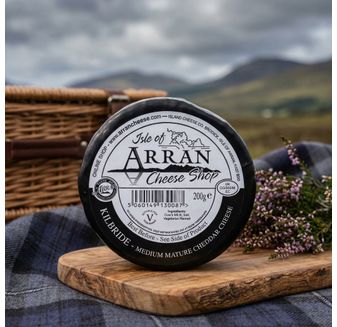 Island Cheese Company Waxed Truckle of Kilbride Cheddar Cheese (200g)