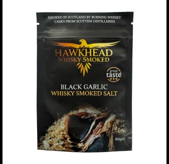 Hawkhead Black Garlic Whisky Smoked Sea Salt Flakes