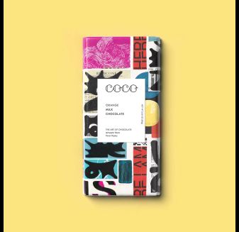 Coco Chocolatier Orange Milk Chocolate Bar (80g)