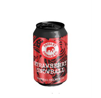 Paisley Drinks Co Strawberry Snowball Craft Soda (330ml)