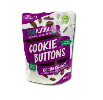 Fodilicious Cocoa Crunch Vegan Cookie Buttons (30g)