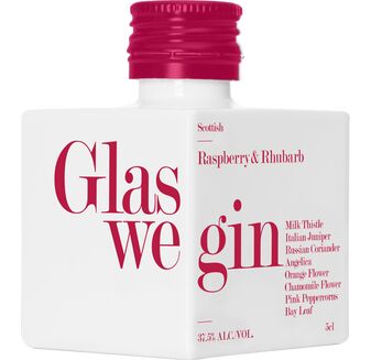 Glaswegin Raspberry & Rhubarb Gin Miniature (5cl)