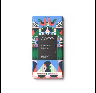 Coco Chocolatier Black Forest Dark Chocolate Bar (80g)