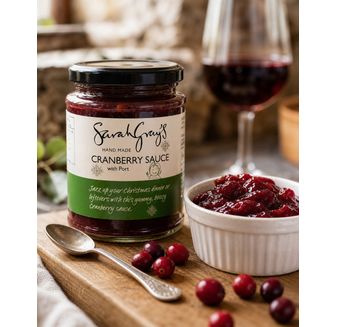 Sarah Gray's Cranberry &amp; Port Sauce (330g) BBE 2026