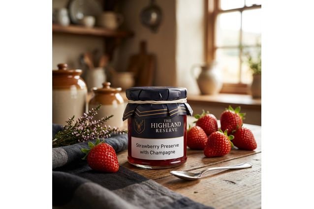 The Highland Reserve Strawberry Preserve with Champagne (227g)