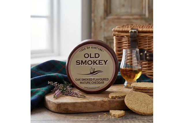 Isle of Kintyre Old Smokey Oak Smoked Mature Cheddar Cheese (200g)