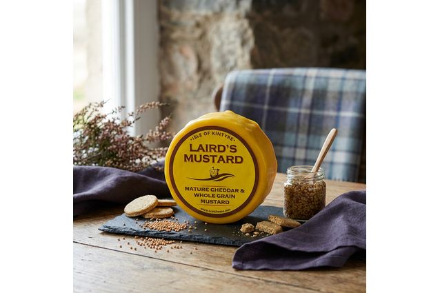 Isle of Kintyre Laird's Mustard Mature Cheddar Cheese &amp; Wholegrain Mustard (200g)