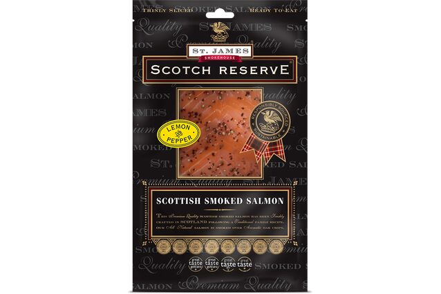 St James Smokehouse Scotch Reserve Lemon & Pepper Smoked Salmon (100g)