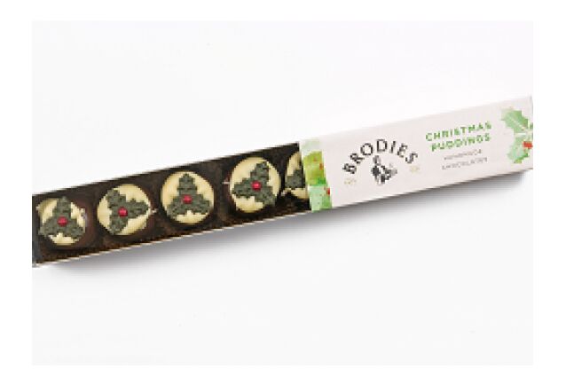 Brodies of Edinburgh Christmas Pudding Chocolates (100g)