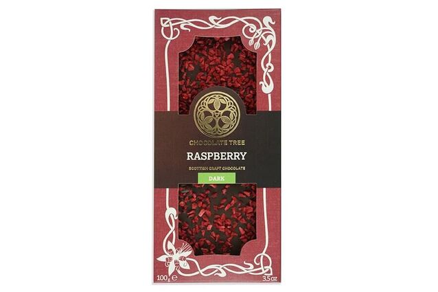 Chocolate Tree Raspberry Dark Chocolate Bar (100g)