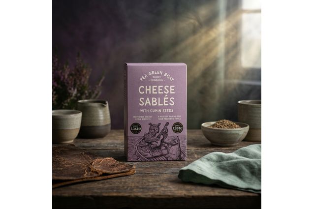 Pea Green Boat Cheese Sablés with Cumin (80g)