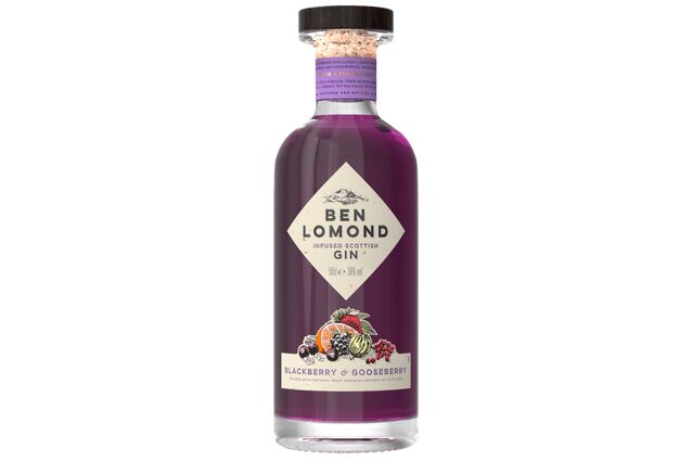 Ben Lomond Blackberry & Gooseberry Infused Scottish Gin (50cl)