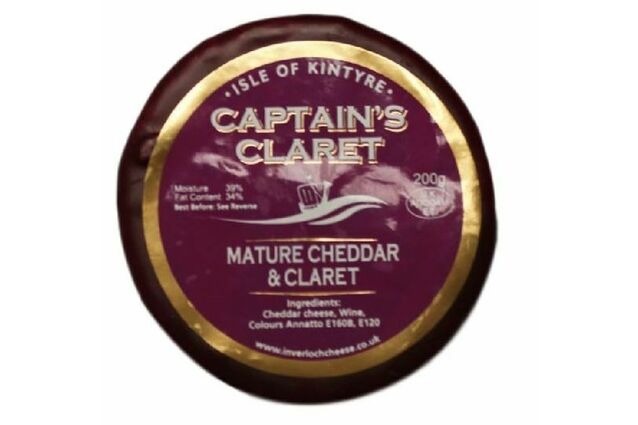 Isle of Kintyre Captain's Claret Mature Cheddar Cheese (200g)