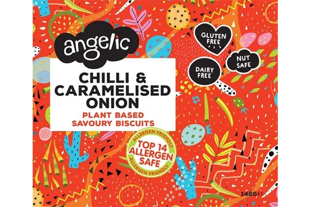 Angelic Chilli & Caramelised Onion Plant-Based Savoury Biscuits (142g)