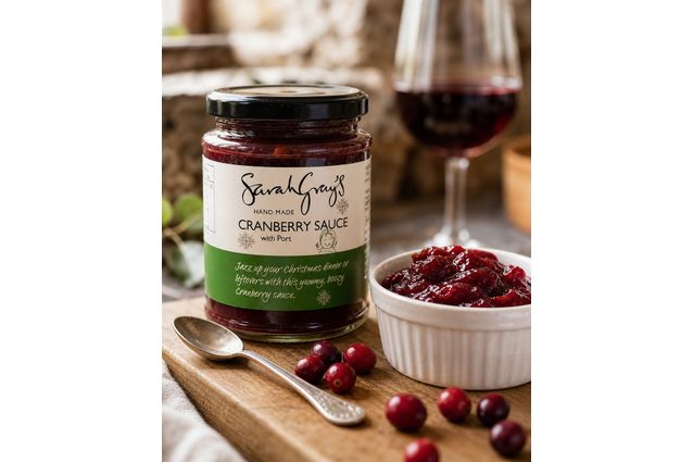 Sarah Gray's Cranberry &amp; Port Sauce (330g) BBE 2026