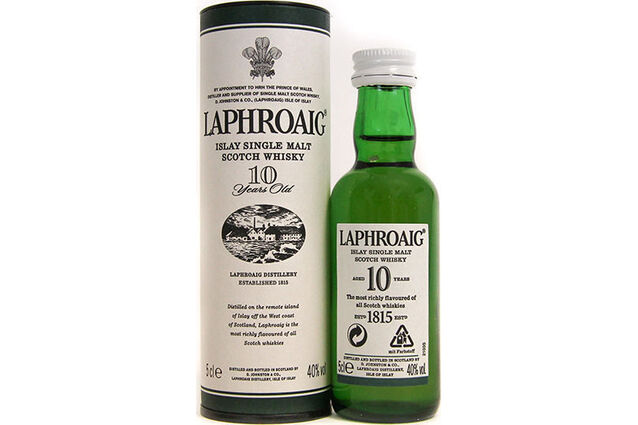 Laphroaig Distillery 10 Year Old Scotch Whisky Miniature (5cl)
